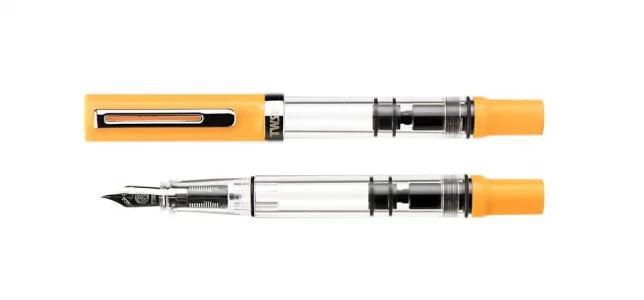 TWSBI TWC10032 Fountain Pen, Eco T, Saffron CT Inhalation, Fine Point F