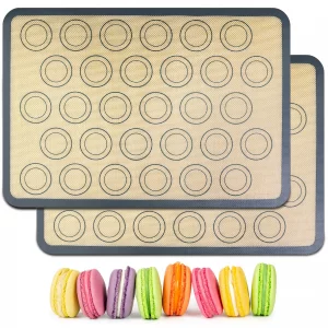 HOOMIL Macaron Silicone Baking Mats, 16.5