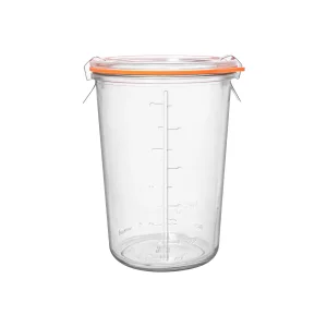 PYVYLO Glass Sourdough Starter Jar,27oz Wide Mouth Jars for Sourdough Starter,Airtight Food Storage Containers with Glass Lid for Bread Baking Suppli