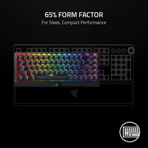 Razer BlackWidow V4 Mini HyperSpeed Wireless Hot Swappable 65% Gaming Keyboard: HyperSpeed Wireless & Bluetooth 5.0 - Orange Switches Tactile & Quiet