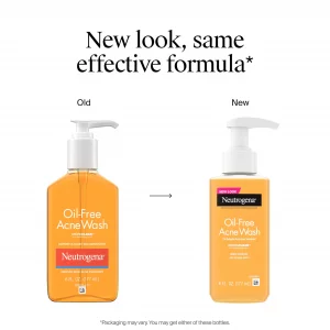 Neutrogena Oil-Free Acne Face Wash, Breakout Prone Skin Facial Cleanser with 2% Salicylic Acid Acne Treatment for Face, 6 fl. oz