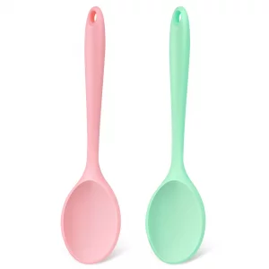 Armrouns Silicone Mixing Spoons 2-Pack, 10.8