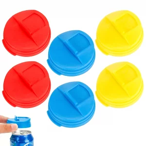 Soda Can Lids, 6 Pcs Can Covers For Soda Soda Can Lids To Keep Carbonation Reusable Suitable For Standard Soda Beer Juice And Beverage Can Storage (R