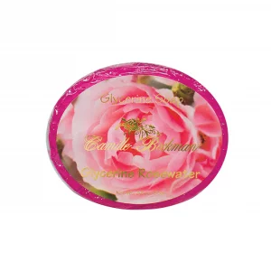 Camille Beckman Glycerine Rosewater Scented Glycerine Bar Soap for Hands, Face and Body, 3.5 Ounce