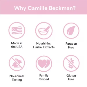 Camille Beckman Glycerine Rosewater Scented Glycerine Bar Soap for Hands, Face and Body, 3.5 Ounce