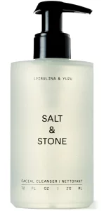 Salt & Stone Facial Cleanser for Women & Men, Spirulina & Yuzu Gentle Facial Wash with Hyaluronic Acid, Squalane, For All Skin Types, Vegan, Cruelty 