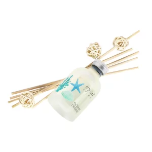 THAMM HOME Reed Diffuser Set - Ocean Dream Aromatherapy Essential Oil Diffuser - Natural Scent Diffuser Air Freshener for Home & Office - Relaxation 