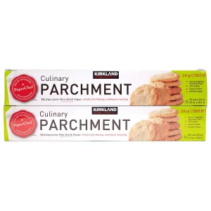 Kirkland Signature, Parchment Paper 2-pack Great For: Baking, Lining, Boiling, Sushi Rolling, Oven Cooking, Food Preparation