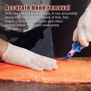 ZORZA 1Pcs Premium Fish Bone Pliers Sharp Fish Deboning Tool Ideal for Fish Scaling & Removing Pin Bones Must-Have Kitchen Gadget for Chefs & Seafood