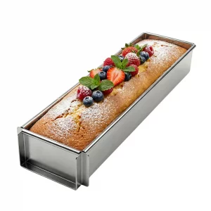 Truzoig Tiramisu Pan, Rectangle Cake Pan with Removable Frame & Non-Stick Coating, Rectangle Cake Pan for Cheesecake, Mousse, Lasagna, Baking Tray fo