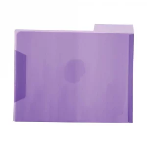 Staples Translucent Poly File Folders, Letter Size, Assorted Colors, Durable Poly Material, 6/Pack
