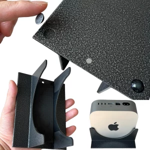 Mac mini Stand Vertical Laptop Holder Desk Mount - Fit for Mac mini M4 | Integrated molding, Metallic Paint