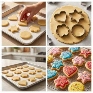 12Pcs Mini Metal Cookie Cutters Variety Pack - Stainless Steel Easter Baking Gift for Kids, 4 Shapes (Heart/Star/Flower/Round) for Holiday Baking
