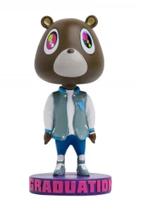 The Graduation Bear Bobblehead - College Dropout Bear Statue for The Hip hop Head in Your Life!