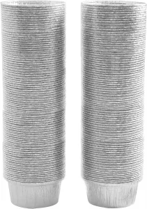 Party Bargains 4 oz Premium Aluminum Foil Muffin Liners - 95Pack, 3.5'' Inch Round Ramekins for Cupcakes, Disposable, Freezer & Oven Safe Cupcake Bak