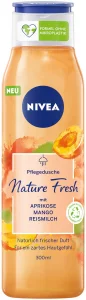 NIVEA Fresh Blends Apricot (300 ml), Shower Gel with Refreshing Apricot Scent, Shower Gel for Women, Vegan Shower Gel with Fruit Extracts and Plant B