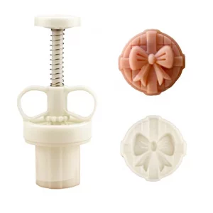 Pink Mooncake Molds 20g with 1 Stamp, Mid-Autumn Festival Moon Cake Mold Set Hand Press mooncake Dessert DIY (F)