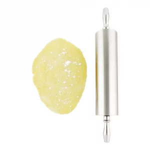 Restaurantware-21.25 Inch Rolling Pin, 1 Long Rolling Pin For Baking - Contoured Handles, Dishwashable, Aluminum Dough Pin, Flatten and Shape Cookie 