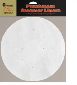 Helens Asian Kitchen Steamer Parchment Liners, For Bamboo or Metal Steamers and Air Fryers, 20 Count