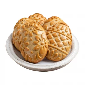 Traditional Wooden Easter Egg Cookie Molds, Beech Wood, Decorative Floral Pattern, Baking Kitchen Tool