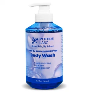 Copper Peptide Body Wash - Anti-Aging Skin Renewal, Deep Hydration, Wrinkle Reduction, and Collagen Boost - Soothing, Paraben-Free Formula, 16.9 oz