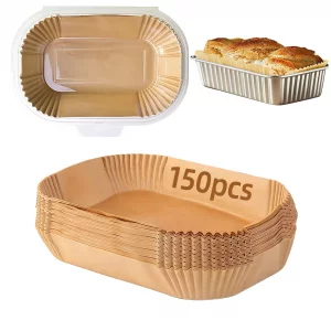 ZenQuirk 150 Pcs Loaf Pan Liners, Parchment Paper Loaf Pan Liners for Baking Bread 9x5, Bread Pan Liners for Baking