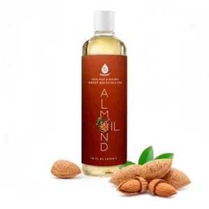 Pursonic 100% Natural Sweet Almond oil- for Aromatherapy, Essential oils, Moisturizing, and Massage