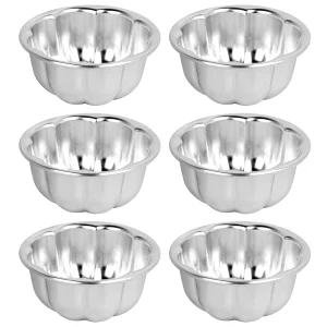 Cup Cake Molds Aluminum for Jello Nonstick Pudding Pan Cupcake Muffin Cups Cake Tartlets Baking Tool (3.5 x1.6inch)