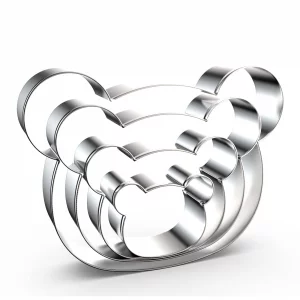 Teddy Bear Head Cookie Cutter Set Large - 5