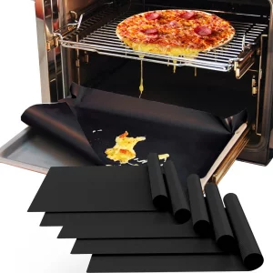 Oven Liners for Bottom of Oven, 16x24 inch Thick Heavy Duty Non Stick Teflon Oven Mats, BPA and PFOA Free Reusable Oven Liners for Bottom of Electric