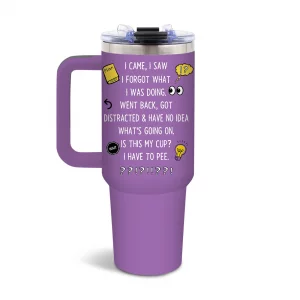 DUUV Birthday Gifts for Women Men, I Came I Saw I Forgot Tumbler 40 Oz, Gag Gifts for Grandma Grandpa Mom Dad Elderly Senior Citizen Old People, Gift