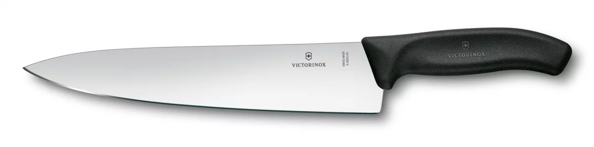 Victorinox Chef Knife 8 Inch - Swiss Classic Straight Edge Chefs Knife, Kitchen Knife with Stainless Steel Blade, Ergonomic Non-Slip Handle, Dishwas
