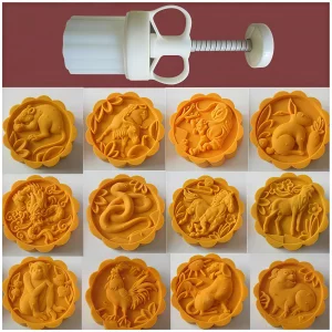 Mold 50g- Cookie Stamps Plastic Hand Press Shape Kitchen Gadgets DIY Baking Pastry Tool 1.8in