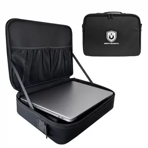 Magnetic Portable Workstation for Field Technicians and Engineers, Heavy-Duty Oxford Fabric Laptop and Tool Desk with 18 Strong Magnets, Foldable Han