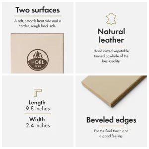 HORL Leather Strop for Knife Sharpening - Professional Finish, Handmade in Germany - Ideal for Chefs & Knife Enthusiasts