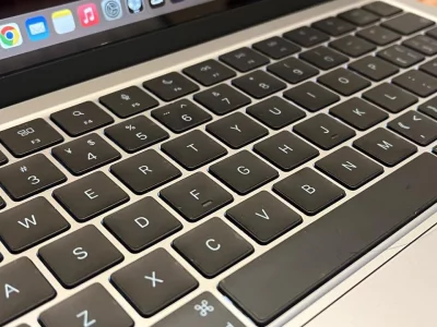 Transparent Gray Laptop Keyboard Sticker for MacBook, Compatible with 13-16 Inch MacBook Air/Pro