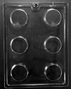 Grandmama's Goodies AO138 Plain Cookie Chocolate Candy Mold with Exclusive Molding Instructions