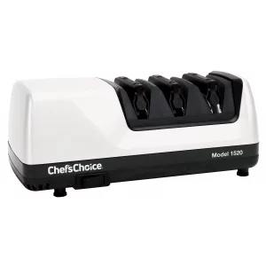 Chefs Choice Professional Electric Knife Sharpeners for 15- and 20-Degree Straight-Edge and Serrated Knives with Diamond Abrasives & Precision Angle