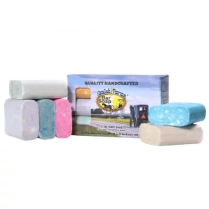 Amish Farms Bar Soap w/All Natural Bentonite Clay (6 Bars) Made in USA, Vegan Moisturizing for Sensitive Skin | Women & Mens Face & Body Bar Bath Soa