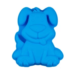 Fewo Small Puppy Dog Cake Pan, Non-stick Pup Dog Silicone Baking Mold Tray for Muffin Loaf Bread Toast Mousse Scone Baking Supplies, 7.8