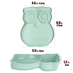 CAIRIAC Owl Cake Mold Silicone Molds for Baking Bread Loaf, Animal Molds for Resin Crafts, Baking Gift for Mom Wife Bakers, Specialty Novelty Cake Pa
