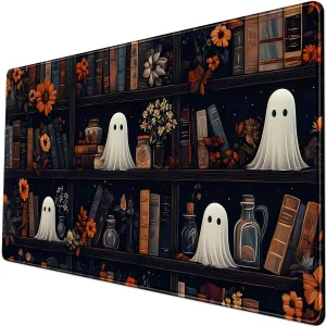 LuckyCow Cute Vintage Gothic Desk Mat Kawaii Dark Academia Desk Pad Medieval Large Flower XXL Mousepad Extended Laptop Computer Keyboard Mat with Sti