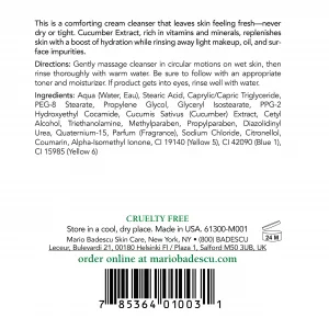 Mario Badescu Cucumber Cream Soap - Gentle, Creamy Facial Cleanser Infused with Vitamins and Minerals - Removes Light Makeup, Oil and Impurities - Fa