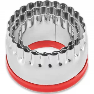 3Pcs Fluted Round Cookie Cutters - 2