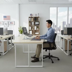 Laptop Stand for Desk 360 Rotating & Foldable, Adjustable Ergonomic Riser with Enhanced Cooling, Sturdy Carbon Steel Dual Bar for MacBook Air/Pro, D