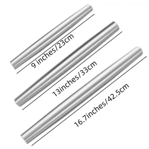 1 Pieces Stainless Steel Ravioli Rolling Pin,9