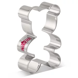 LILIAO Teddy Bear Cookie Cutter for Baby Shower - 2.7 x 3.9 inches - Stainless Steel