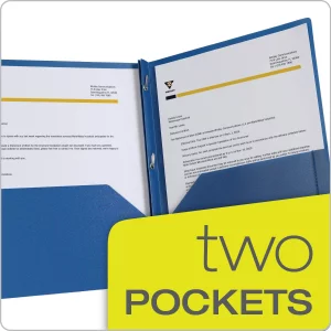 Oxford 2 Pocket Folders with Fasteners, Folder for School and Office, 2 Pocket Paper Organizer, Plastic Folders, Letter Size, Asst. Colors, (Blue, Gr