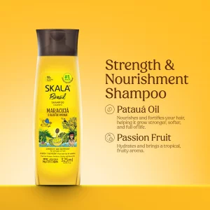 SKALA Maracuj & leo de Patau Shampoo for All Hair Types, Vegan Hair Shampoo with Passion Fruit & Patau Oil for Hydration Care & Strength Support,
