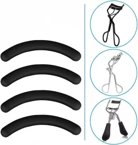 30Pcs Black Curler Refills Eyelash Curler Refill Pads Silicone Rubber Curler Replacement Refills Pads for Universal Eyelash CurlerPractical and Deft 